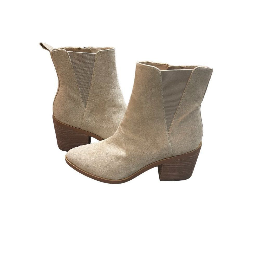 New BP Baylee Taupe Ankle Boots Women's Size 7M - Picture 3 of 7